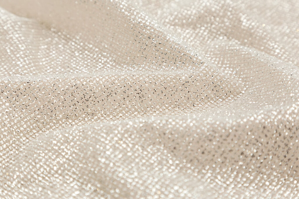 Tulle Brilho Glass - Off White