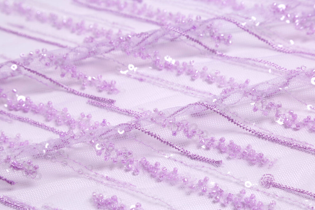 Tulle Bordado Turim - Lilás