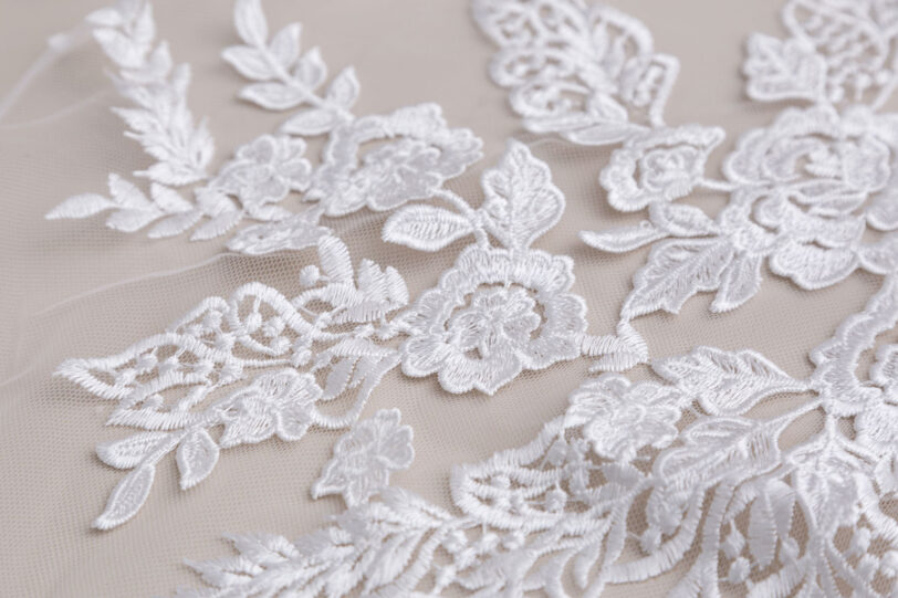 Tulle Massênia 3D - Branco