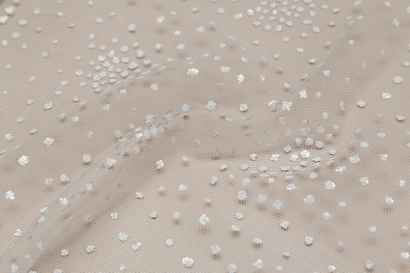 Tulle Mince Brilho - Branco