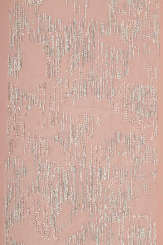 Organza Bordada Paetês