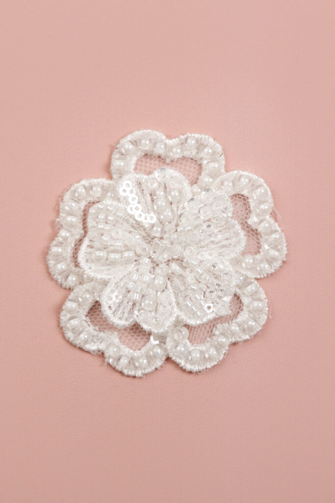 Aplicação Bordada Floral