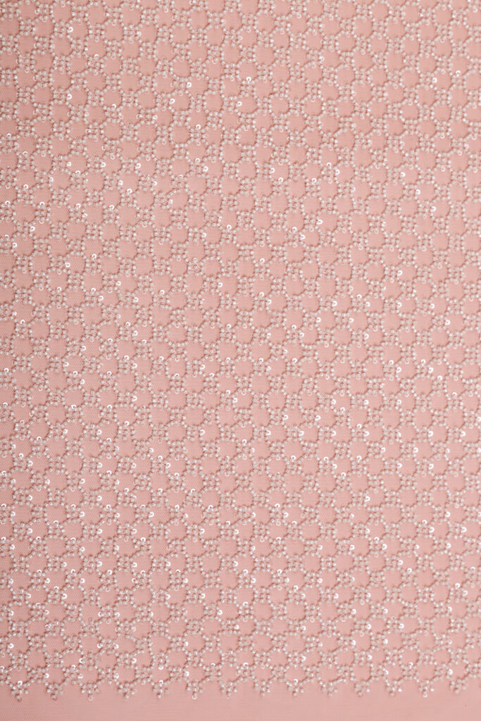 Tulle Bordado Coral